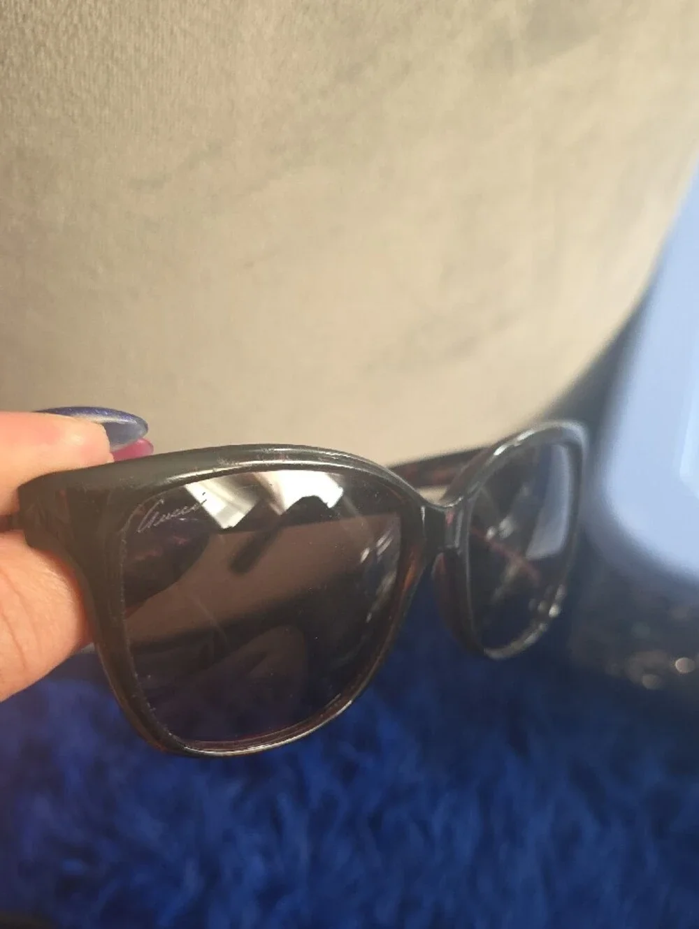 Gucci Brown Tortoiseshell Sunglasses with Dark Brown Lenses